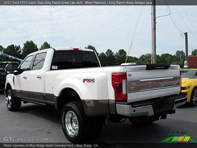 White Platinum / King Ranch Mesa Antique Java 2017 Ford F350 Super Duty King Ranch Crew Cab 4x4