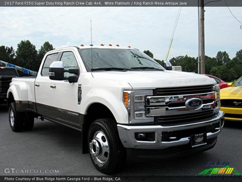 White Platinum / King Ranch Mesa Antique Java 2017 Ford F350 Super Duty King Ranch Crew Cab 4x4
