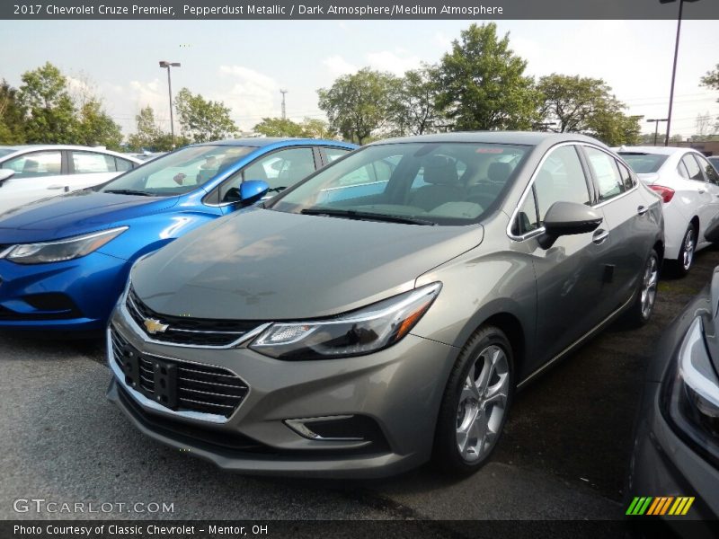Pepperdust Metallic / Dark Atmosphere/Medium Atmosphere 2017 Chevrolet Cruze Premier