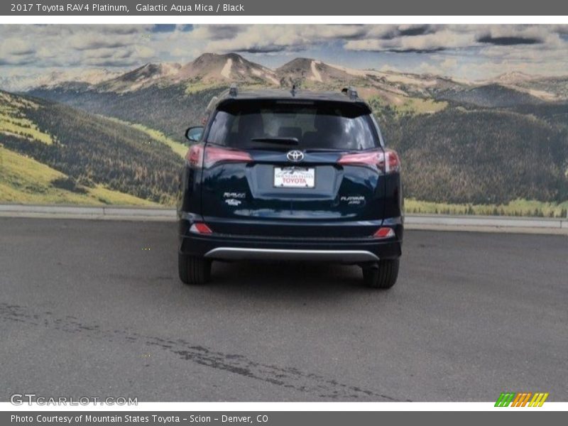 Galactic Aqua Mica / Black 2017 Toyota RAV4 Platinum