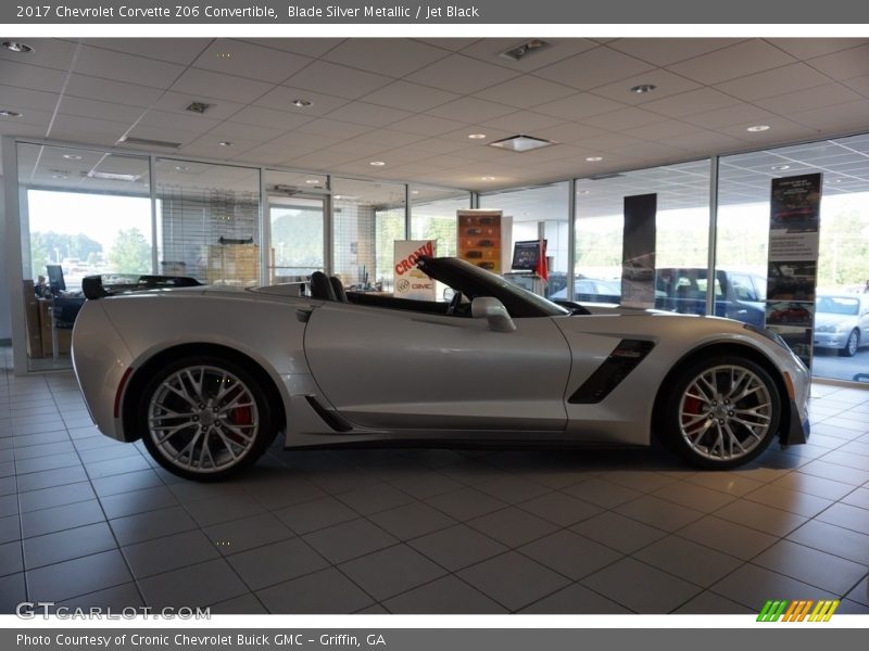 Blade Silver Metallic / Jet Black 2017 Chevrolet Corvette Z06 Convertible