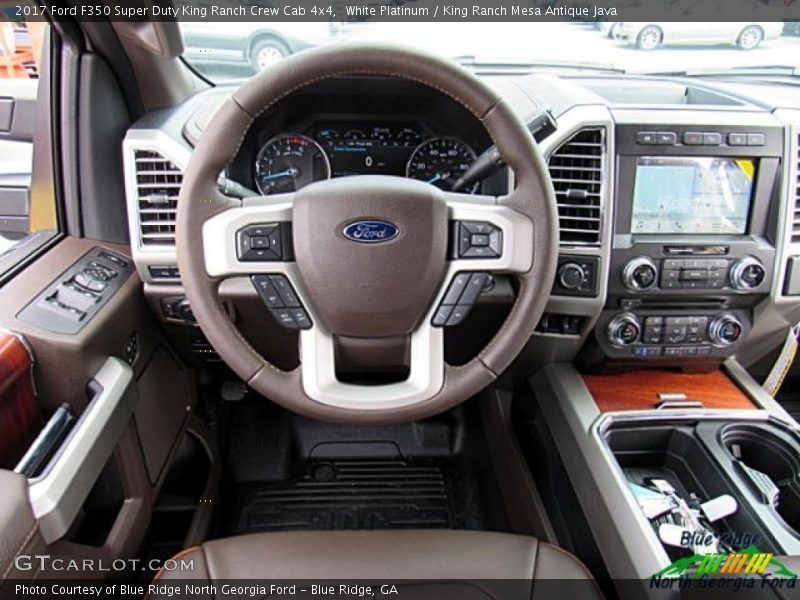 White Platinum / King Ranch Mesa Antique Java 2017 Ford F350 Super Duty King Ranch Crew Cab 4x4