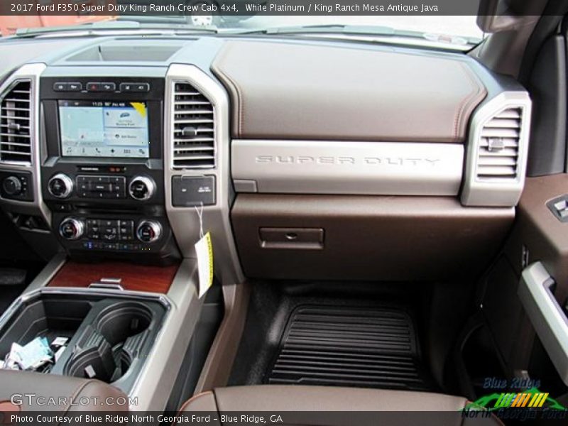 White Platinum / King Ranch Mesa Antique Java 2017 Ford F350 Super Duty King Ranch Crew Cab 4x4