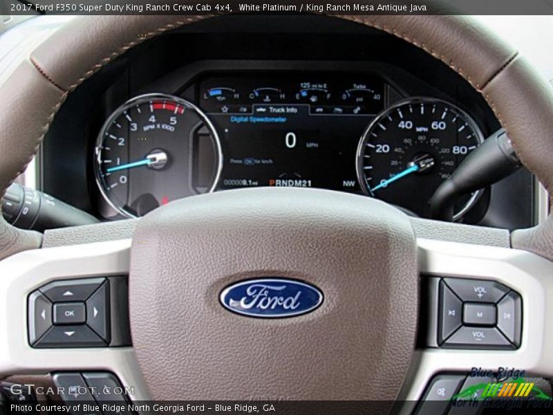White Platinum / King Ranch Mesa Antique Java 2017 Ford F350 Super Duty King Ranch Crew Cab 4x4