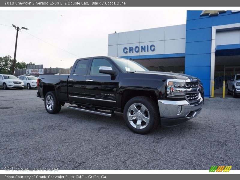 Black / Cocoa Dune 2018 Chevrolet Silverado 1500 LTZ Double Cab