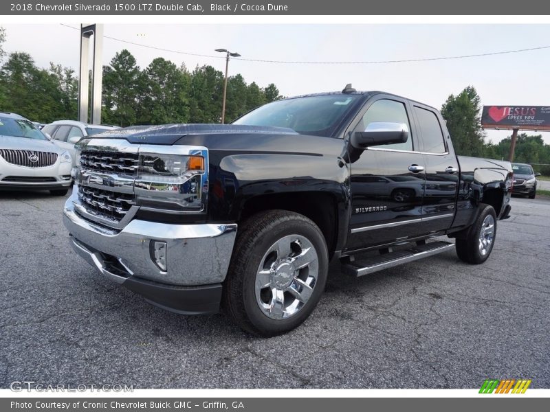 Black / Cocoa Dune 2018 Chevrolet Silverado 1500 LTZ Double Cab