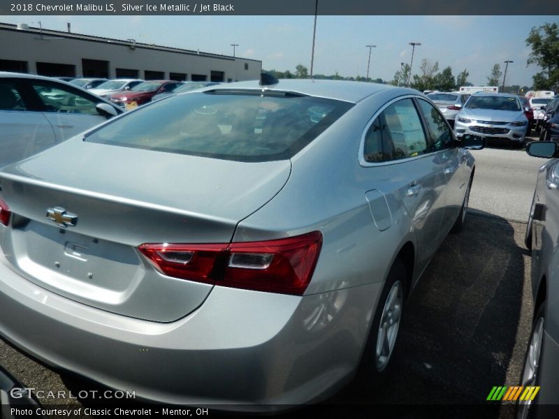 Silver Ice Metallic / Jet Black 2018 Chevrolet Malibu LS