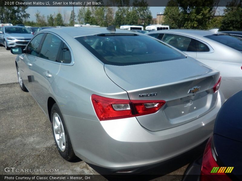 Silver Ice Metallic / Jet Black 2018 Chevrolet Malibu LS