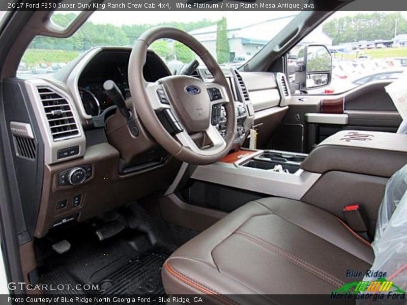 White Platinum / King Ranch Mesa Antique Java 2017 Ford F350 Super Duty King Ranch Crew Cab 4x4