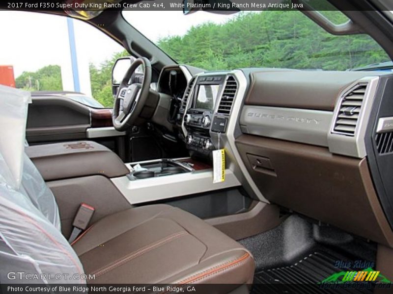 White Platinum / King Ranch Mesa Antique Java 2017 Ford F350 Super Duty King Ranch Crew Cab 4x4