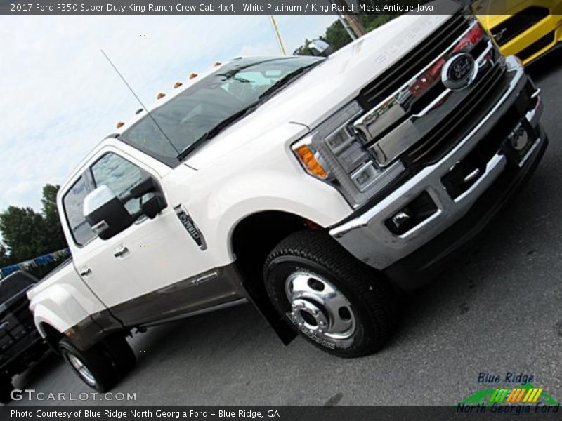 White Platinum / King Ranch Mesa Antique Java 2017 Ford F350 Super Duty King Ranch Crew Cab 4x4