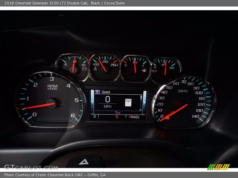 Black / Cocoa Dune 2018 Chevrolet Silverado 1500 LTZ Double Cab