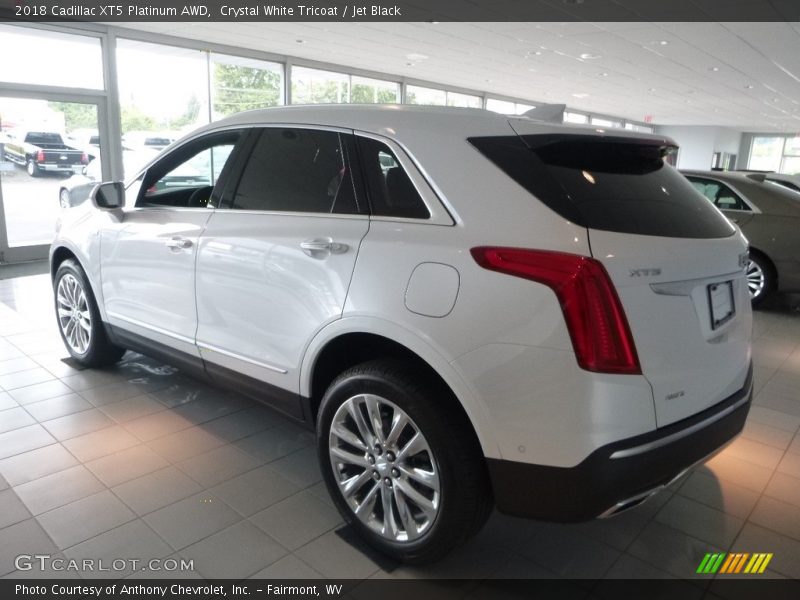 Crystal White Tricoat / Jet Black 2018 Cadillac XT5 Platinum AWD