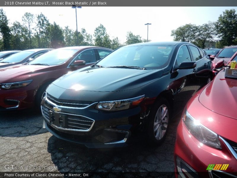 Mosaic Black Metallic / Jet Black 2018 Chevrolet Malibu LT