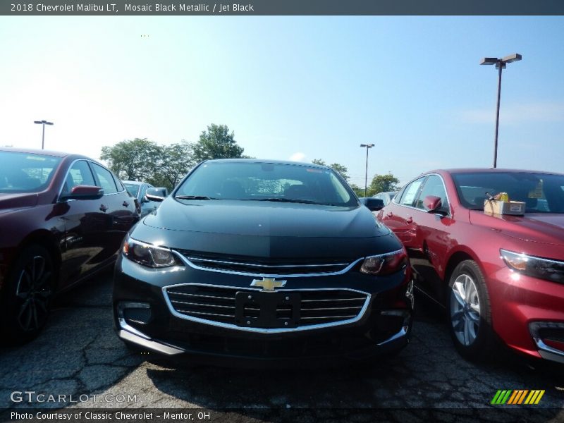 Mosaic Black Metallic / Jet Black 2018 Chevrolet Malibu LT