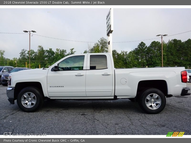 Summit White / Jet Black 2018 Chevrolet Silverado 1500 LT Double Cab