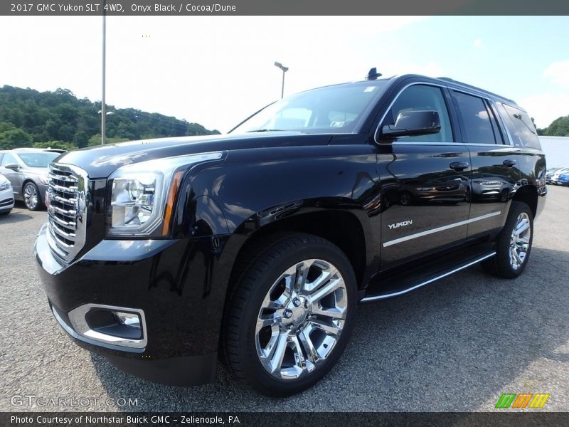 Onyx Black / Cocoa/Dune 2017 GMC Yukon SLT 4WD