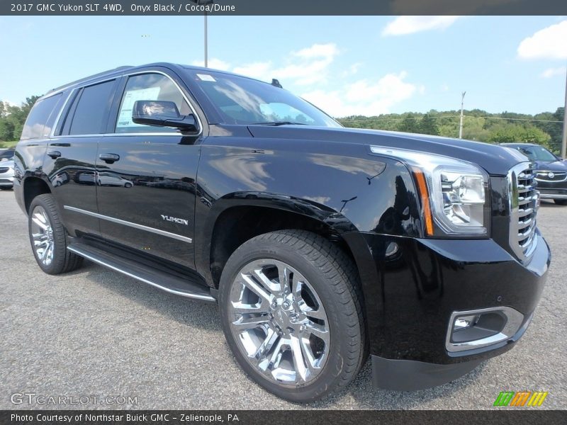 Onyx Black / Cocoa/Dune 2017 GMC Yukon SLT 4WD