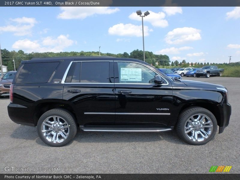 Onyx Black / Cocoa/Dune 2017 GMC Yukon SLT 4WD