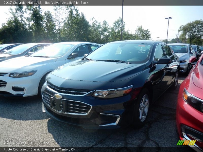 Blue Velvet Metallic / Jet Black 2017 Chevrolet Malibu LS