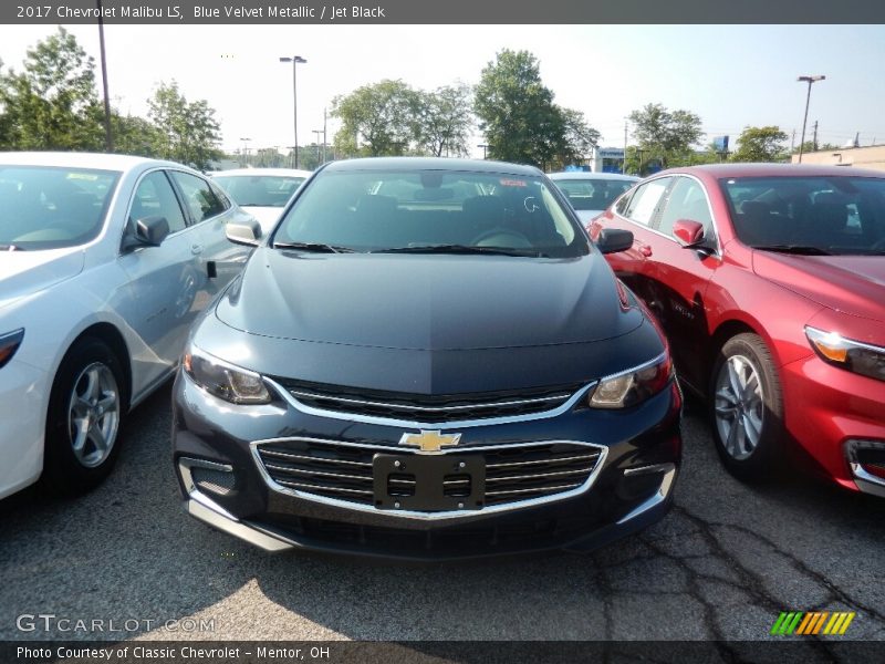 Blue Velvet Metallic / Jet Black 2017 Chevrolet Malibu LS