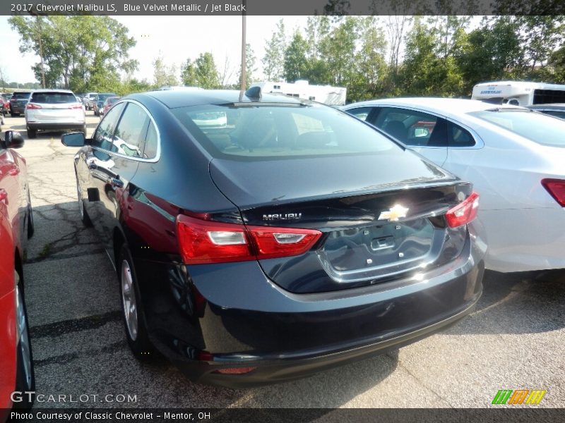 Blue Velvet Metallic / Jet Black 2017 Chevrolet Malibu LS