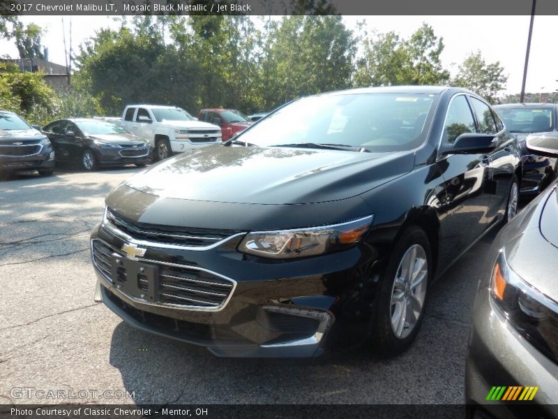 Mosaic Black Metallic / Jet Black 2017 Chevrolet Malibu LT