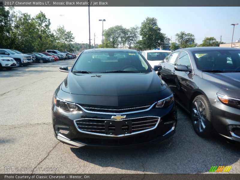Mosaic Black Metallic / Jet Black 2017 Chevrolet Malibu LT