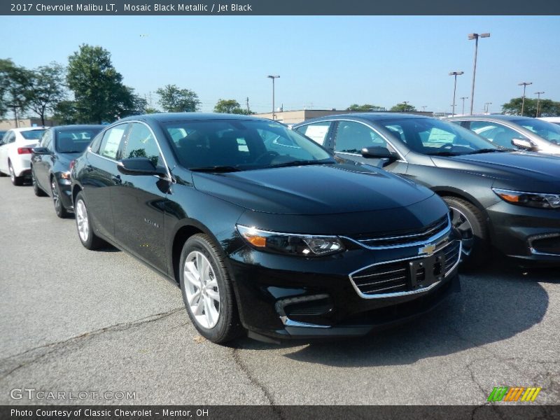 Mosaic Black Metallic / Jet Black 2017 Chevrolet Malibu LT