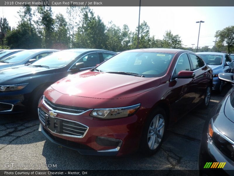 Cajun Red Tintcoat / Jet Black 2018 Chevrolet Malibu LT