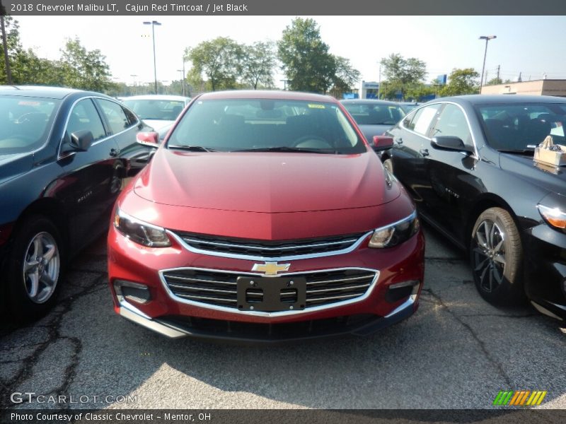 Cajun Red Tintcoat / Jet Black 2018 Chevrolet Malibu LT