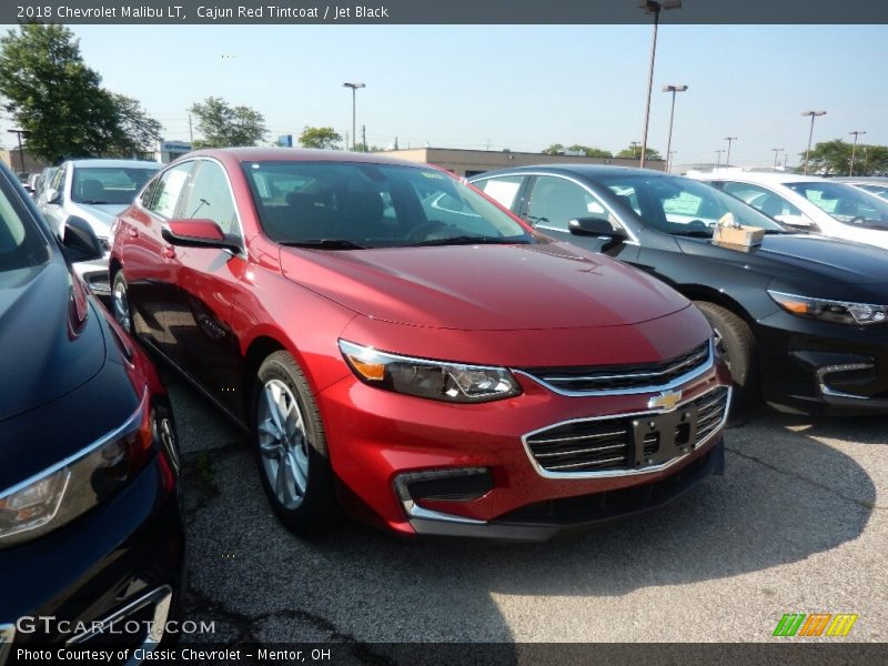 Cajun Red Tintcoat / Jet Black 2018 Chevrolet Malibu LT