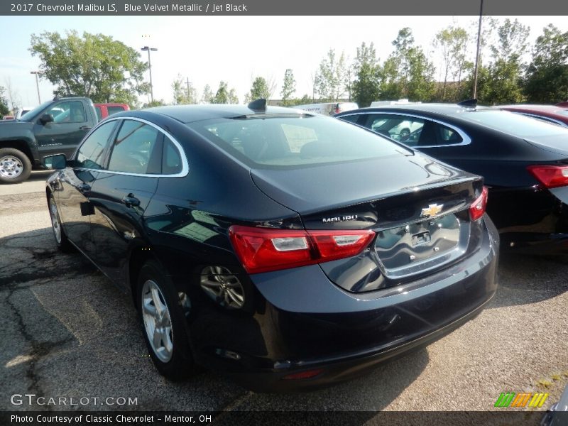 Blue Velvet Metallic / Jet Black 2017 Chevrolet Malibu LS