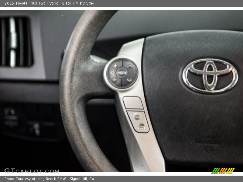 Black / Misty Gray 2015 Toyota Prius Two Hybrid