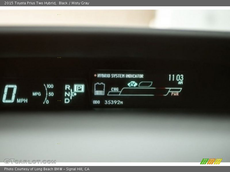 Black / Misty Gray 2015 Toyota Prius Two Hybrid
