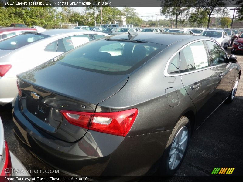 Nightfall Gray Metallic / Jet Black 2017 Chevrolet Malibu LT
