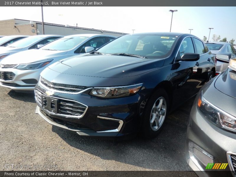 Blue Velvet Metallic / Jet Black 2017 Chevrolet Malibu LS