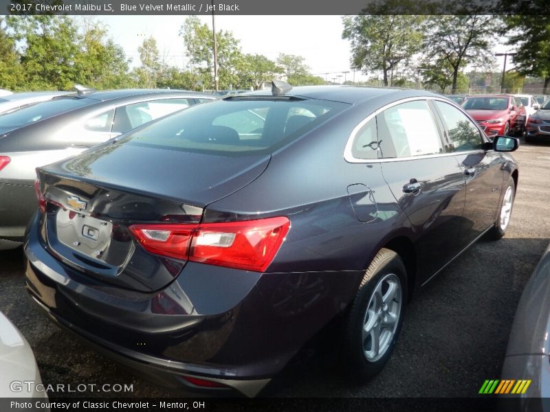 Blue Velvet Metallic / Jet Black 2017 Chevrolet Malibu LS