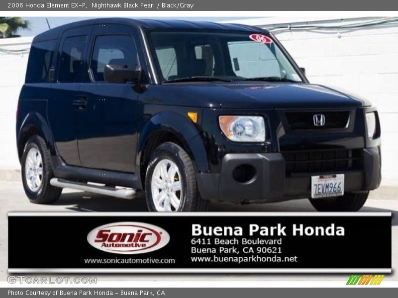 Nighthawk Black Pearl / Black/Gray 2006 Honda Element EX-P