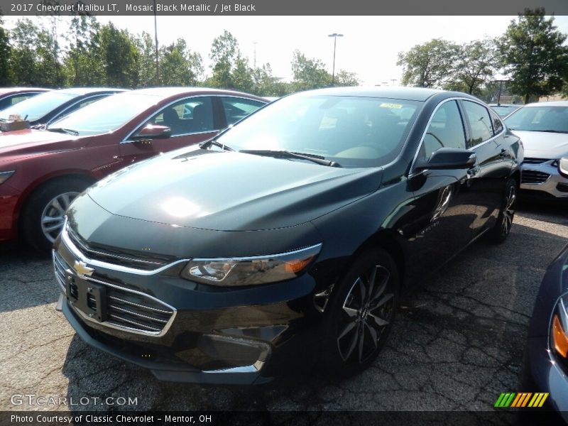Mosaic Black Metallic / Jet Black 2017 Chevrolet Malibu LT