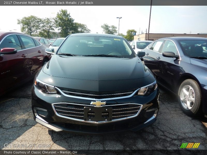 Mosaic Black Metallic / Jet Black 2017 Chevrolet Malibu LT