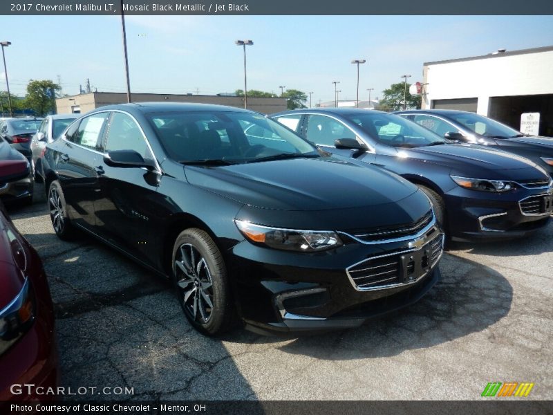 Mosaic Black Metallic / Jet Black 2017 Chevrolet Malibu LT