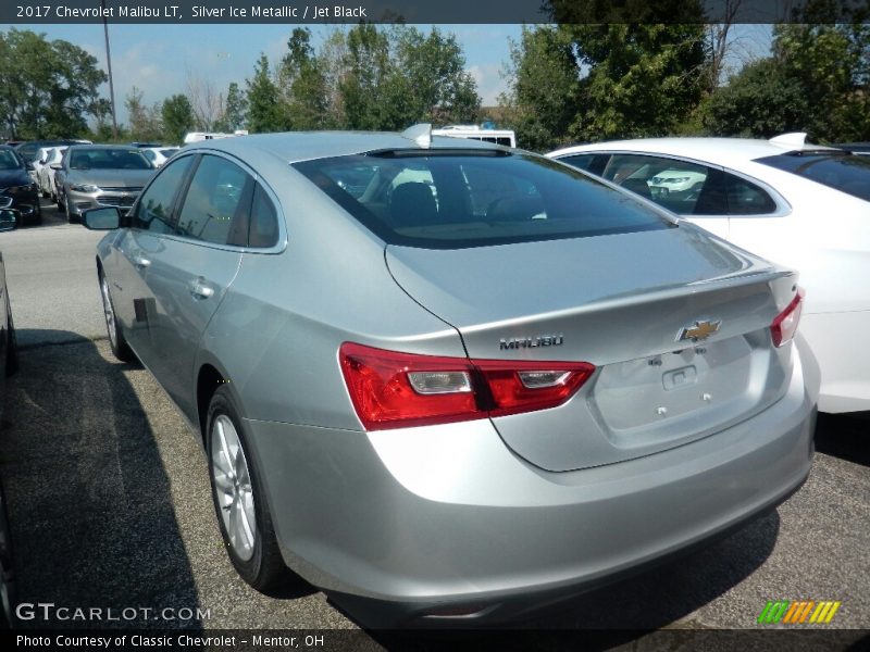 Silver Ice Metallic / Jet Black 2017 Chevrolet Malibu LT