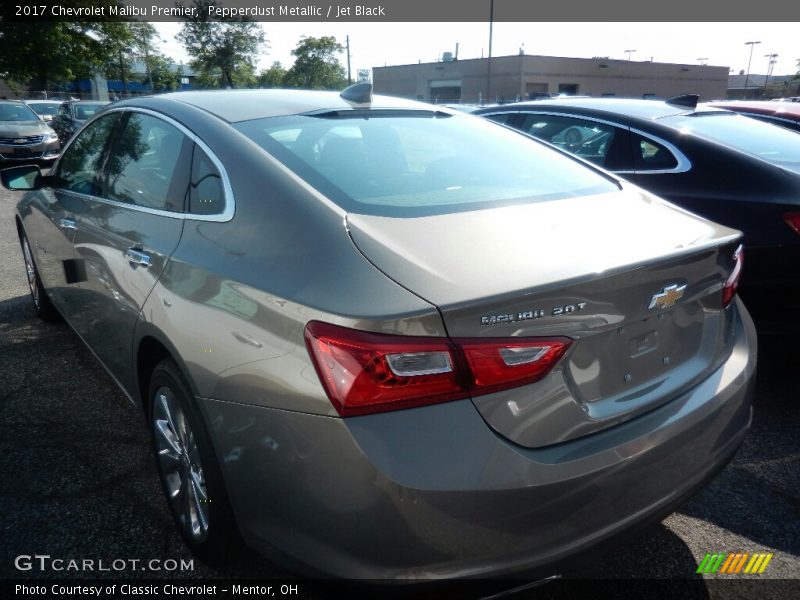 Pepperdust Metallic / Jet Black 2017 Chevrolet Malibu Premier
