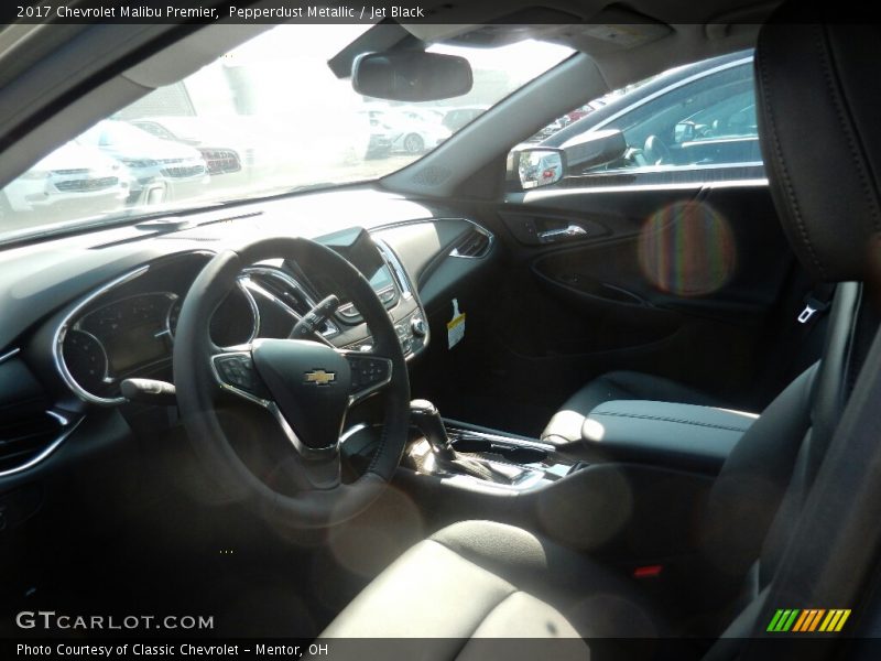 Pepperdust Metallic / Jet Black 2017 Chevrolet Malibu Premier