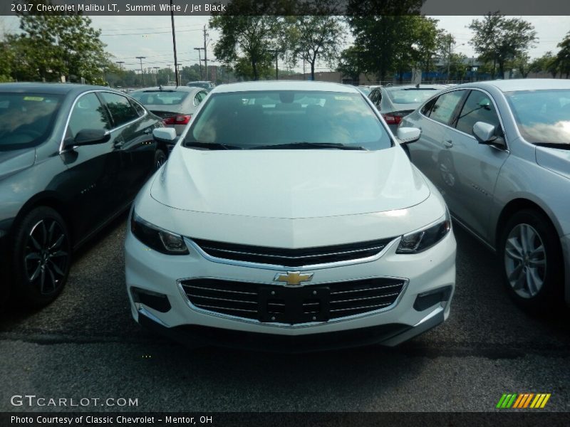 Summit White / Jet Black 2017 Chevrolet Malibu LT