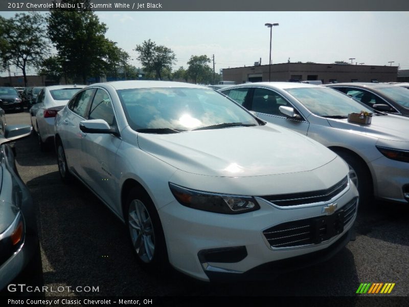 Summit White / Jet Black 2017 Chevrolet Malibu LT