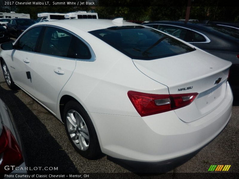 Summit White / Jet Black 2017 Chevrolet Malibu LT