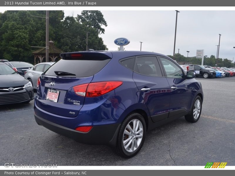 Iris Blue / Taupe 2013 Hyundai Tucson Limited AWD