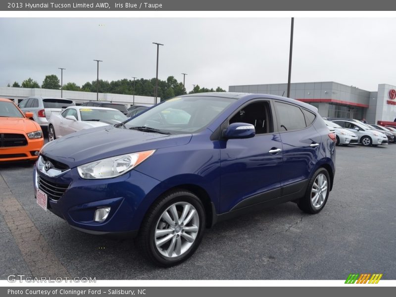 Iris Blue / Taupe 2013 Hyundai Tucson Limited AWD